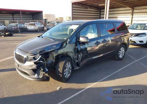 2017 Kia Sedona Lx из США, поврежденный, VIN KNDMB5C14H6290913